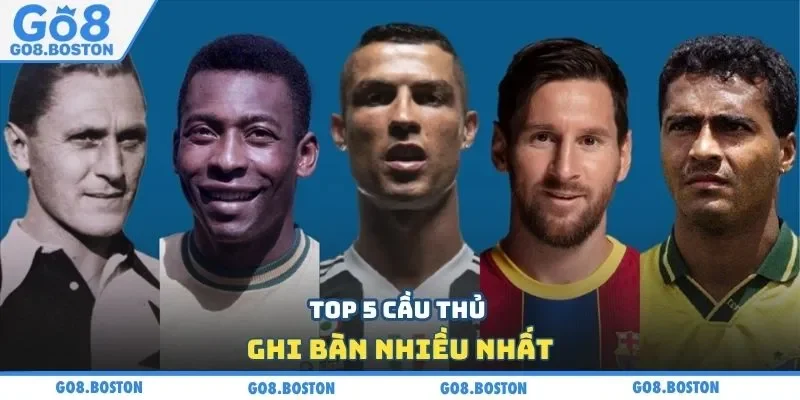 Top 5 cầu thủ ghi bàn nhiều nhất
