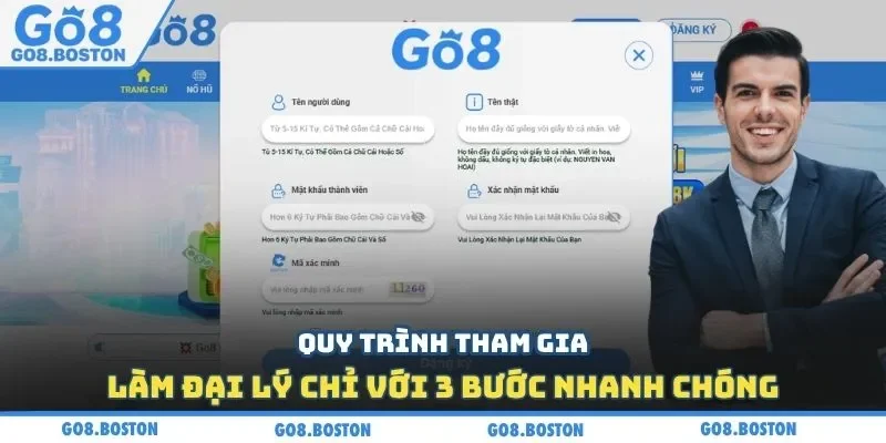 Quy trình tham gia làm đại lý chỉ với 3 bước nhanh chóng